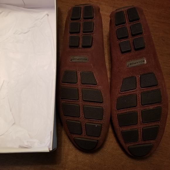 NIB Rockport brown suede driving moccasin size 7. - Picture 3 of 8